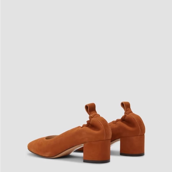 Everlane Italian Leather Day Heel Almond Suede - Picture 3 of 12